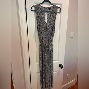 Topshop Black and White Plisse Jumpsuit 10